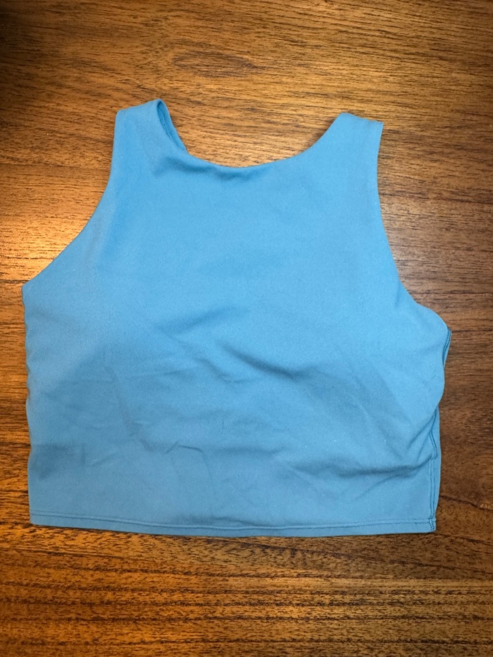 Athleta Conscious Crop D-DD+ Sports Bra Size S Blue Racerback